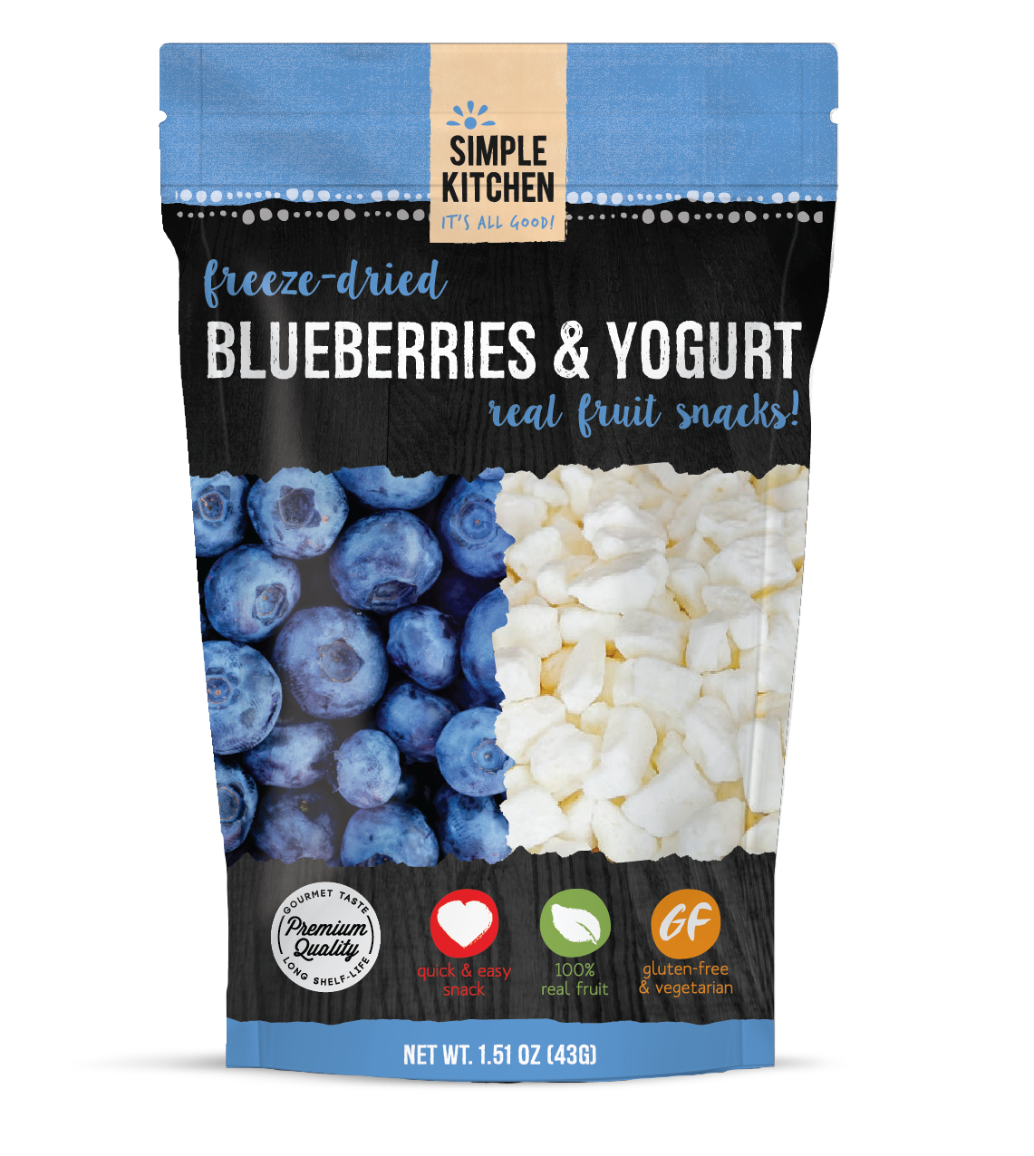 FreezeDried Blueberries & Yogurt 6 Pack Campfire Survival Store